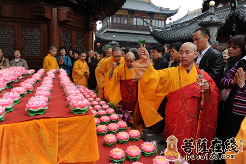 上海西林禅寺举行四面观音圣像开光法会