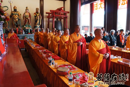 上海宁国禅寺首届水陆法会第一天 照诚大和尚