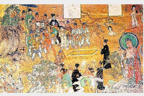 五台山佛光寺东大殿唐代壁画