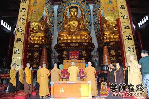 台湾明空法师一行赴湖州白雀山法华寺参访