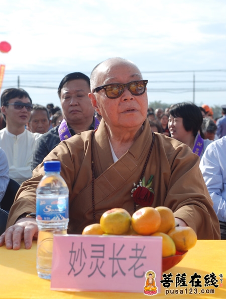 上海市佛教协会名誉会长,真如寺方丈妙灵长老(图片来源:菩萨在线)