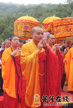 广东惠州普陀观音寺隆重举行大雄宝殿奠基仪式